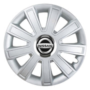 Set 4 Capace Roti, potrivite jantelor de R15, pentru Nissan, model flash cromat