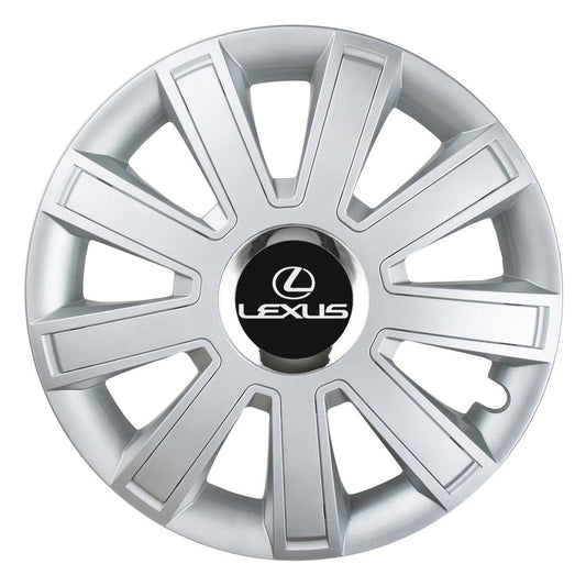 Set 4 Capace Roti, potrivite jantelor de R15, pentru Lexus, model flash cromat