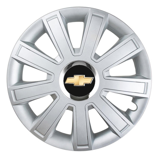 Set 4 Capace Roti, potrivite jantelor de R15, pentru Chevrolet, model flash cromat