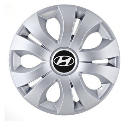 Set 4 Capace Roti, potrivite jantelor de R16, Compatibil Cu Hyundai, model top crom