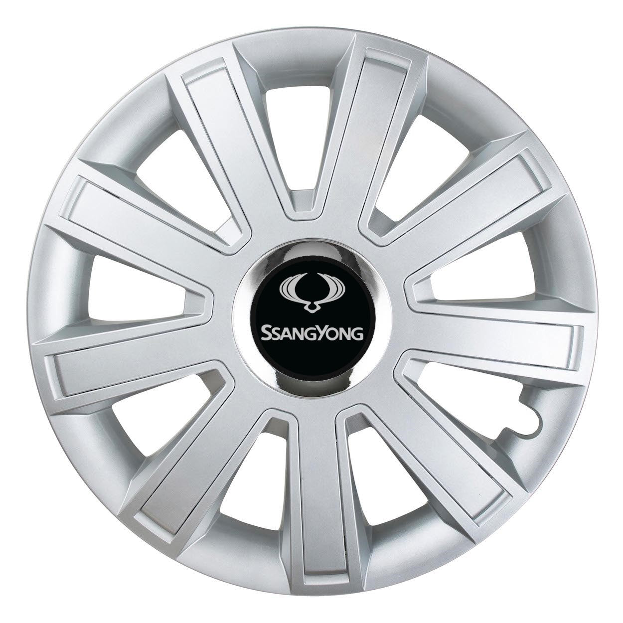 Set 4 Capace Roti, potrivite jantelor de R16, pentru SsangYoung, model flash cromat