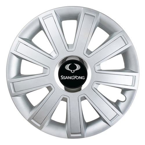 Set 4 Capace Roti, potrivite jantelor de R16, pentru SsangYoung, model flash cromat