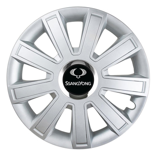 Set 4 Capace Roti, potrivite jantelor de R16, pentru SsangYoung, model flash cromat