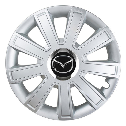 Set 4 Capace Roti, potrivite jantelor de R16, pentru Mazda, model flash cromat