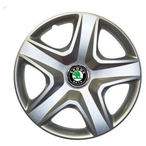 Set 4 Capace Roti Autohelix MSA® R14, Potrivite Jantelor de 14 inch, Pentru Skoda
