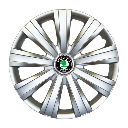 Set 4 Capace Roti R15, Potrivite Jantelor de 15 inch, Pentru Skoda, Model 382