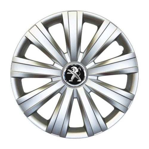 Комплект 4 таса за джанти R15, Подходящи за 15-инчови джанти, За Peugeot, Модел 382