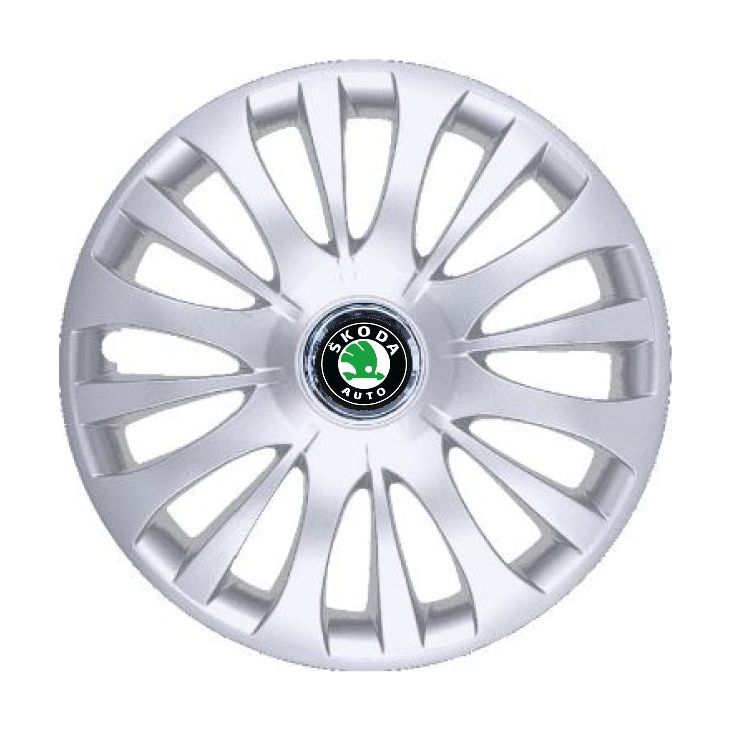 Set 4 Capace Roti R15, Potrivite Jantelor de 15 inch, Pentru Skoda, Model 328