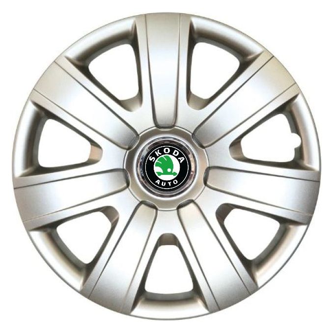 Set 4 Capace Roti R15, Potrivite Jantelor de 15 inch, Pentru Skoda, Model 325