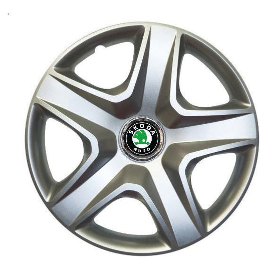 Set 4 Capace Roti 15 inch (R15) Model 340, Compatibile Cu Skoda