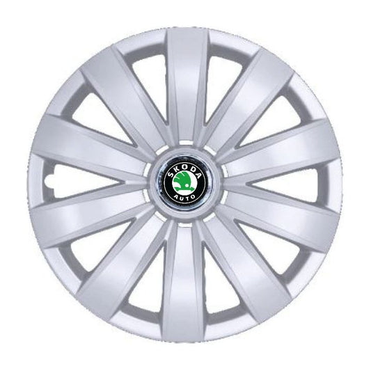 Set 4 Capace Roti R16, Potrivite Jantelor de 16 inch, Pentru Skoda, Model 421