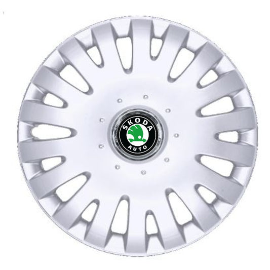 Set 4 Capace Roti R16, Potrivite Jantelor de 16 inch, Pentru Skoda, Model 403