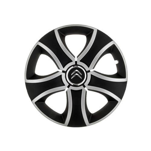Set 4 Capace Roti 13 inchi (R13) Bis Gri-Negru Compatibile Cu Citroen