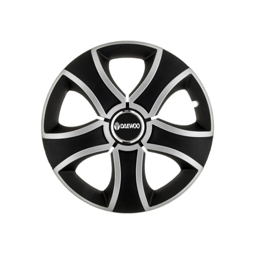 Комплект 4 броя тасове за джанти 13 инча (R13) Bis Сиво-Черни Съвместими с Daewoo