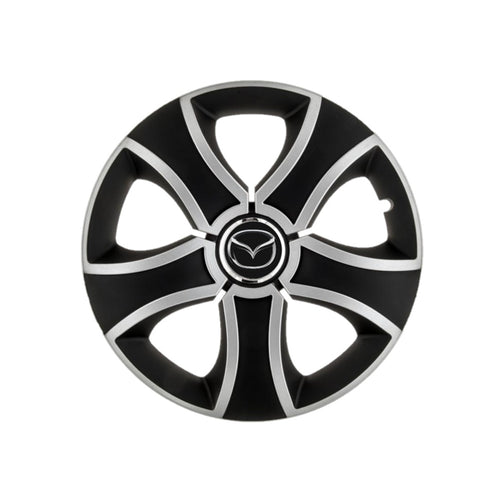 Set 4 Capace Roti 13 inchi (R13) Bis Gri-Negru Compatibile Cu Mazda