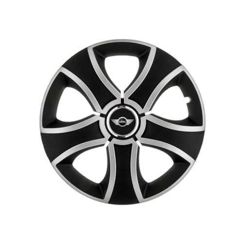 Set 4 Capace Roti 13 inchi (R13) Bis Gri-Negru Compatibile Cu Mini Cooper
