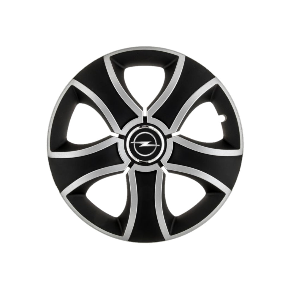 Set 4 Capace Roti 13 inchi (R13) Bis Gri-Negru Compatibile Cu Opel