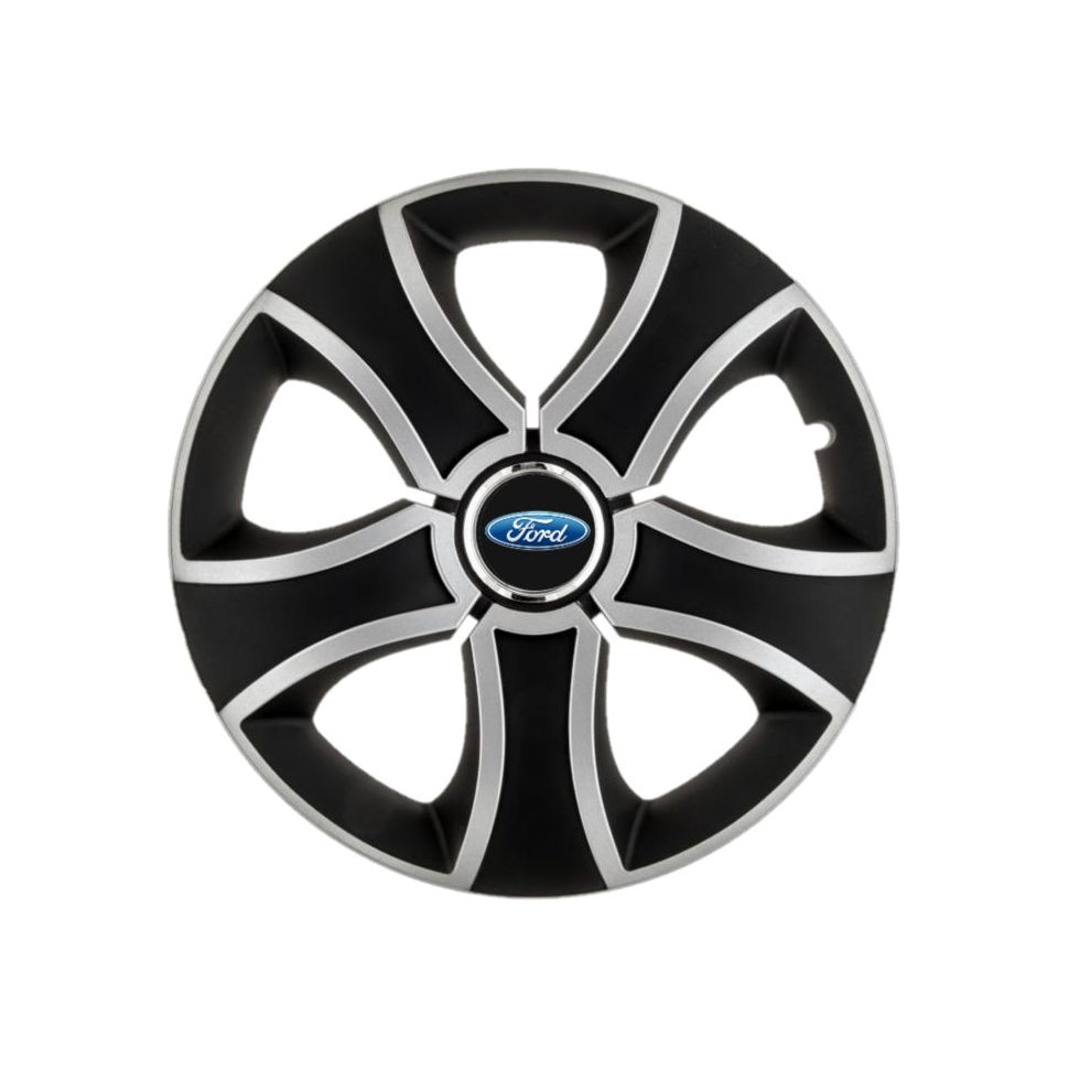 Set 4 capace roti Bis Gri-Negru R14 pentru gama auto Ford
