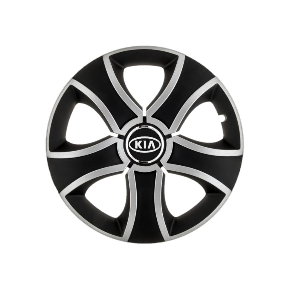 Set 4 capace roti Bis Gri-Negru R14 pentru gama auto Kia