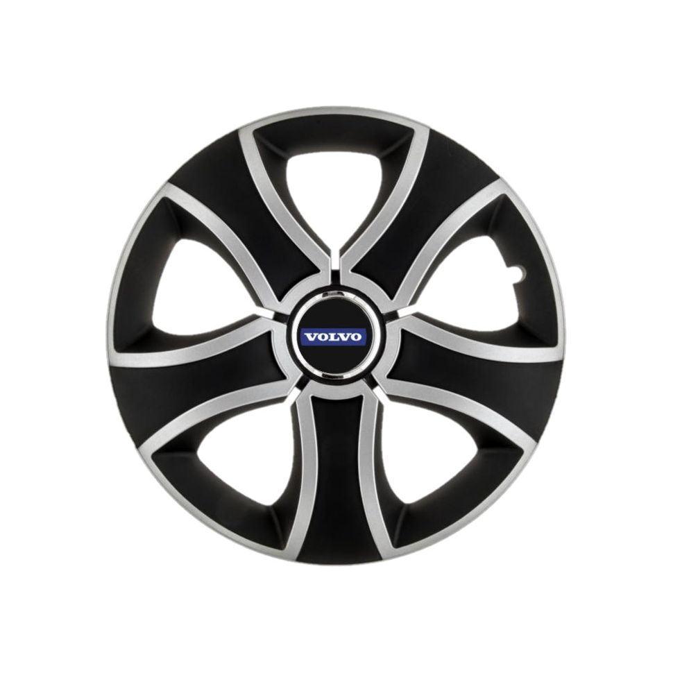 Set 4 capace roti Bis Gri-Negru R14 pentru gama auto Volvo