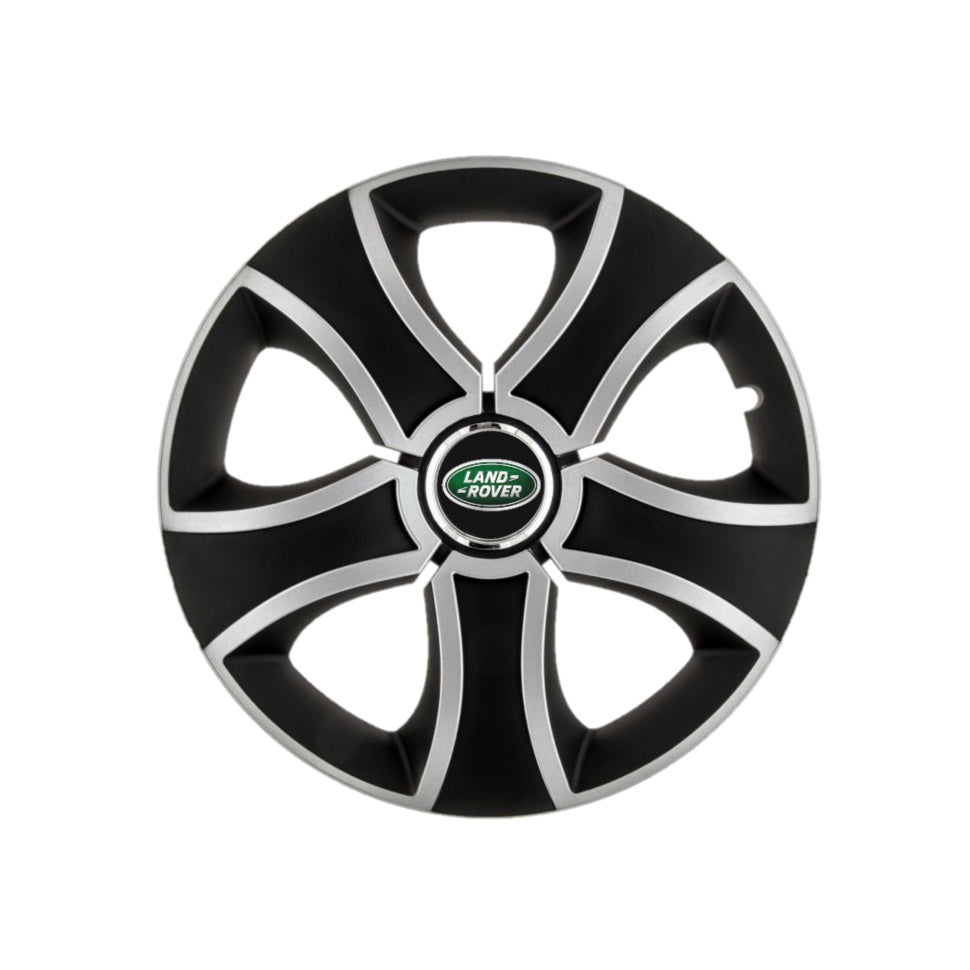 Set 4 capace roti Bis Gri-Negru R15 pentru gama auto Land Rover