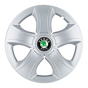 4 db-os 13 hüvelykes (R13) Bis szürke kerékborító készlet, Skoda kompatibilis