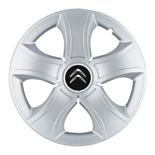 Set 4 Capace Roti 14 inchi (R14) Bis Gri, Compatibile Cu Citroen