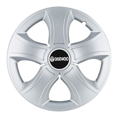 Set 4 Capace Roti 14 inchi (R14) Bis Gri, Compatibile Cu Daewoo