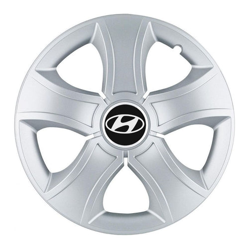 Set 4 Capace Roti 14 inchi (R14) Bis Gri, Compatibile Cu Hyundai