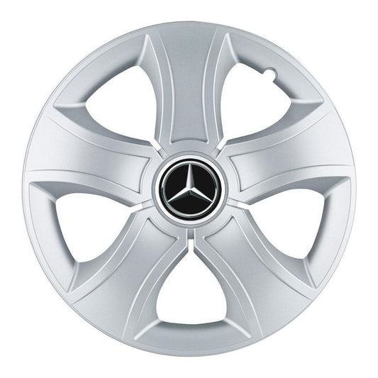 Set 4 Capace Roti 14 inchi (R14) Bis Gri, Compatibile Cu Mercedes-Benz