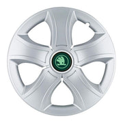 Set 4 Capace Roti 14 inchi (R14) Bis Gri, Compatibile Cu Skoda Verde