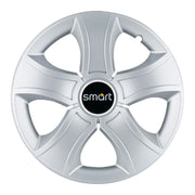 Set 4 Capace Roti 14 inchi (R14) Bis Gri, Compatibile Cu Smart