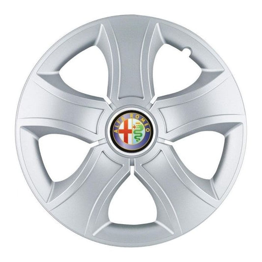 Set 4 Capace Roti 15 inchi (R15) Bis Gri, Compatibile Cu Alfa Romeo