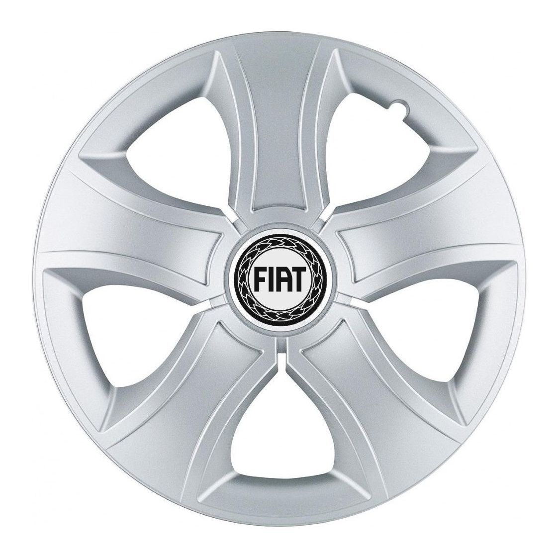 Set 4 Capace Roti 15 inchi (R15) Bis Gri, Compatibile Cu Fiat