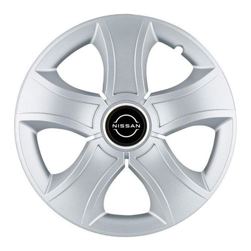 Set 4 Capace Roti 15 inchi (R15) Bis Gri, Compatibile Cu Nissan Nou