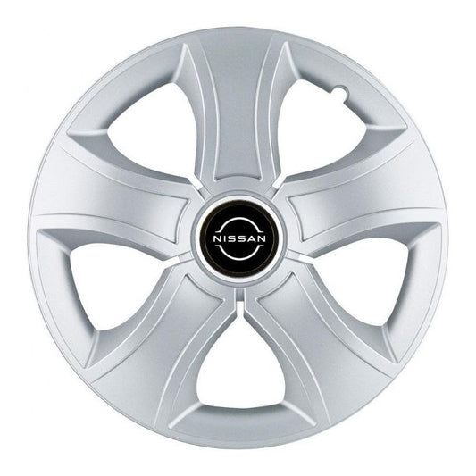 Set 4 Capace Roti 15 inchi (R15) Bis Gri, Compatibile Cu Nissan Nou