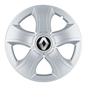 4 db-os 15 colos (R15) Bis szürke kerékborító készlet, Renault-kompatibilis