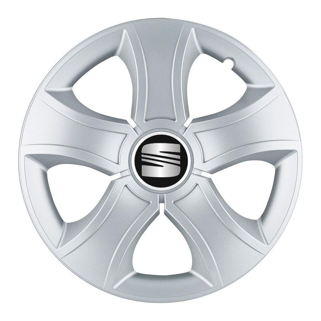 Set 4 Capace Roti 15 inchi (R15) Bis Gri, Compatibile Cu Seat