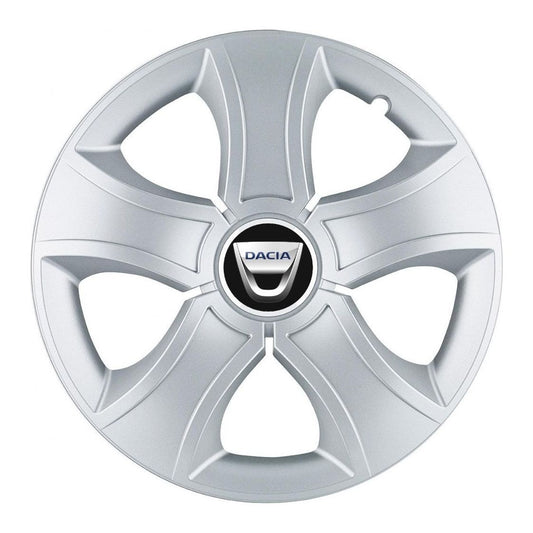 Set 4 Capace Roti 16 inchi (R16) Bis Gri, Compatibile Cu Dacia