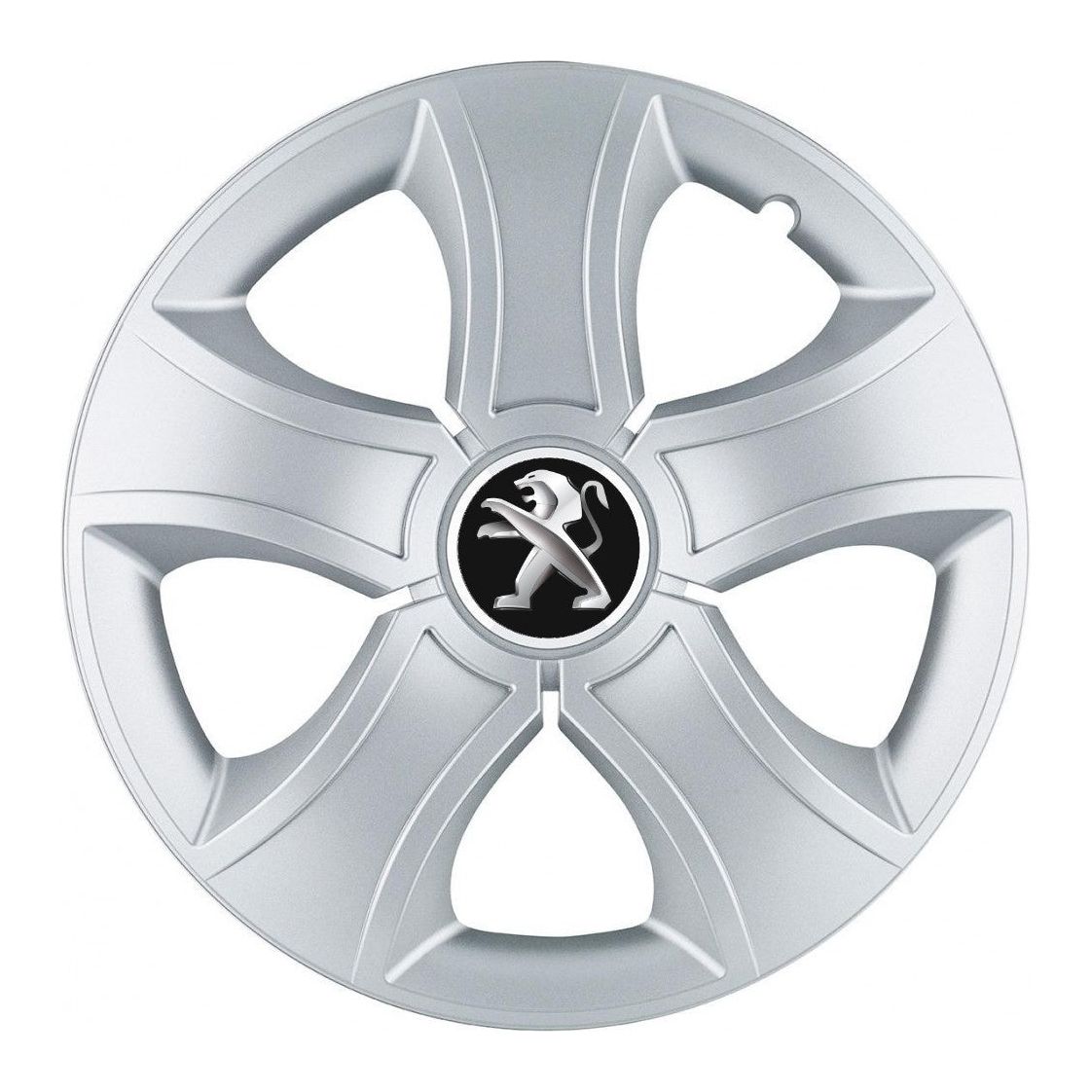 Set 4 Capace Roti 16 inchi (R16) Bis Gri, Compatibile Cu Peugeot