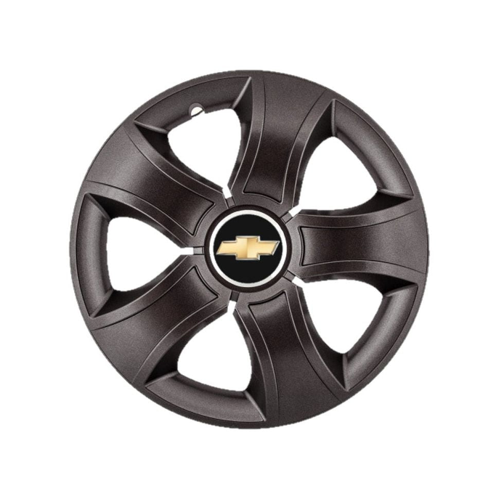 Set 4 Capace Roti 14 inchi (R14) Bis Negru, Compatibile Cu Chevrolet