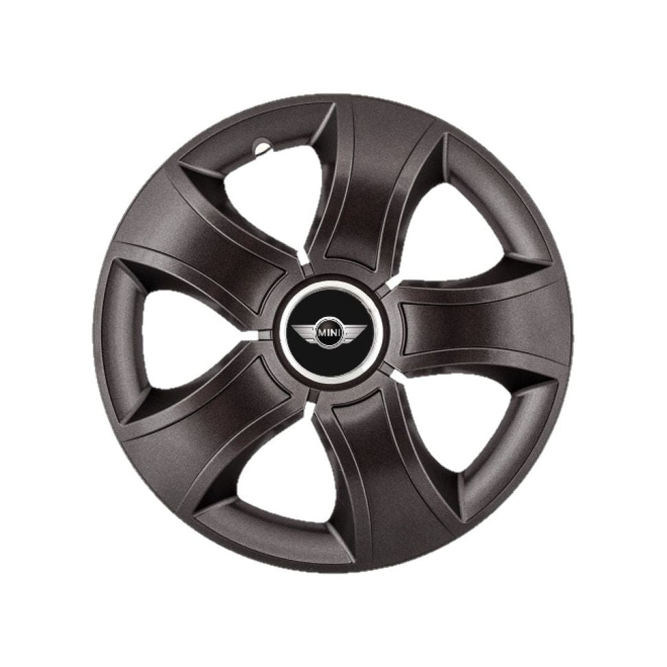 Set 4 capace roti Bis Negru R14 pentru gama auto Mini Cooper