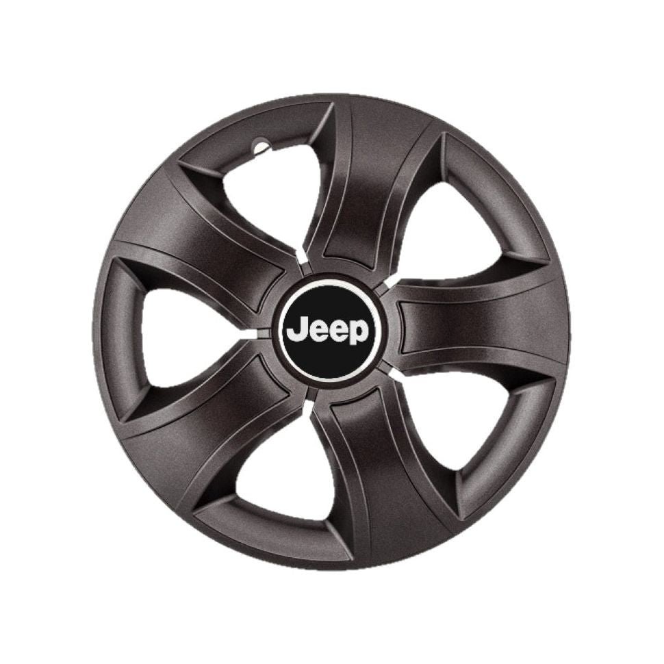 Set 4 capace roti Bis Negru R15 pentru gama auto Jeep