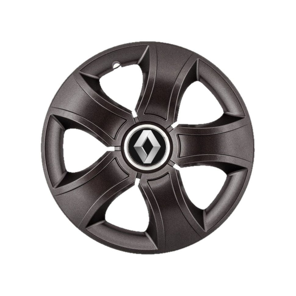 Set 4 Capace Roti 16 inchi (R16) Bis Negru, Compatibile Cu Renault