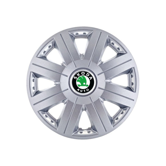 Set 4 capace roti 14 inchi (R14) Cosmos Gri, Compatibil Cu Skoda