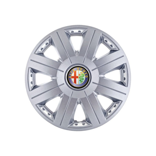 Set 4 capace roti Cosmos cromat R15, pentru gama auto Alfa Romeo