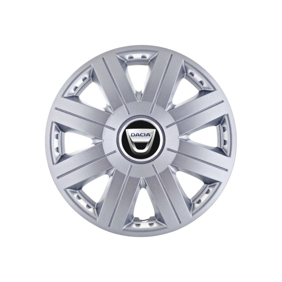 Set 4 capace roti Cosmos cromat R15, pentru gama auto Dacia