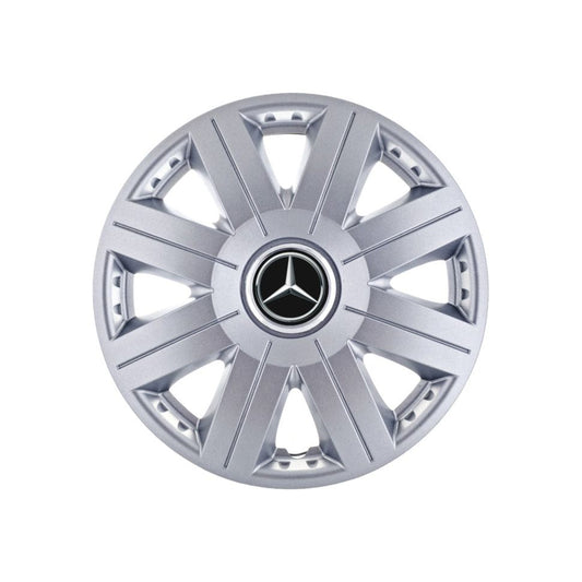 Set 4 capace roti Cosmos cromat R15, pentru gama auto Mercedes