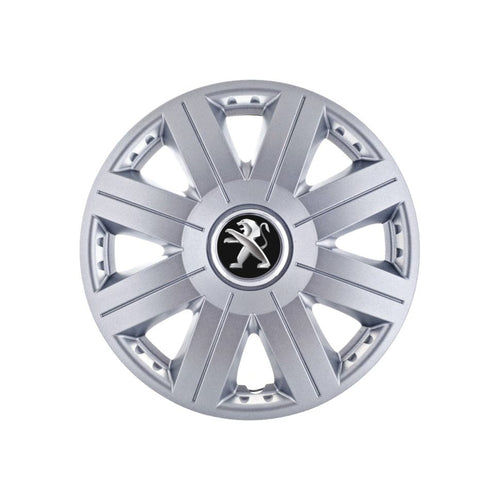 Set 4 capace roti Cosmos cromat R15, pentru gama auto Peugeot