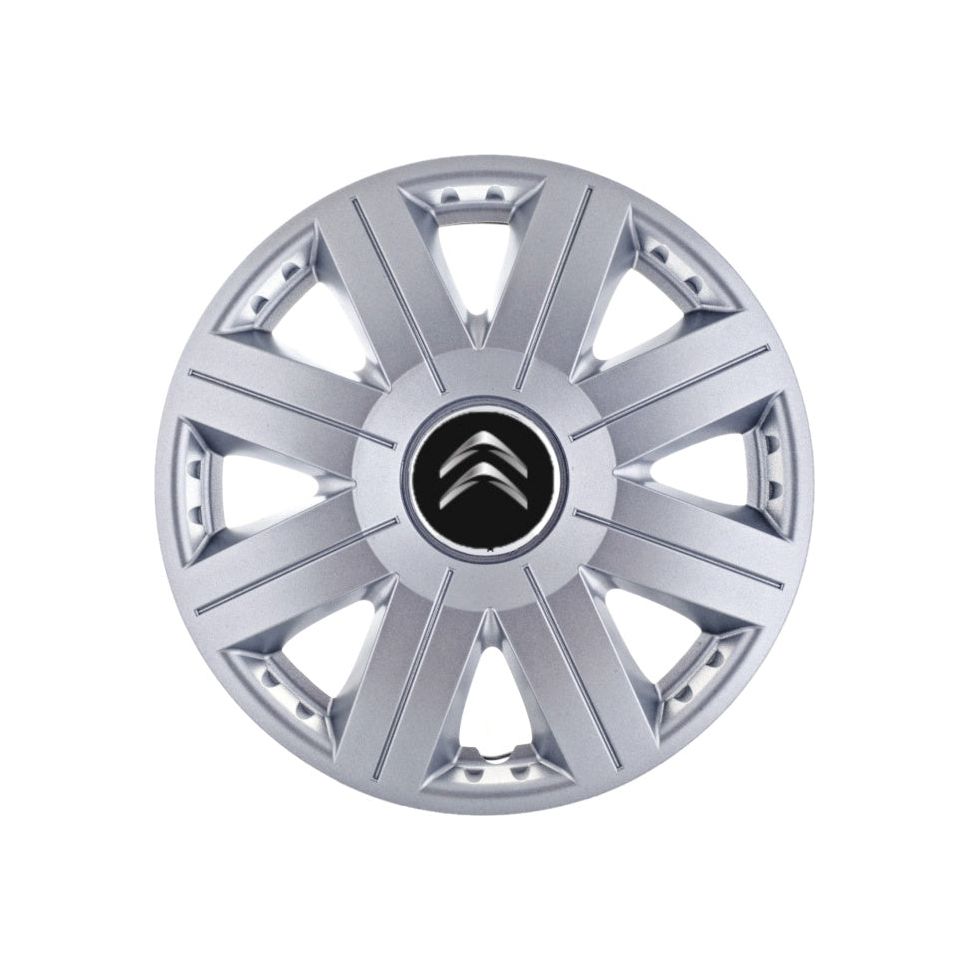 Set 4 capace roti Cosmos cromat R16 pentru gama auto Citroen